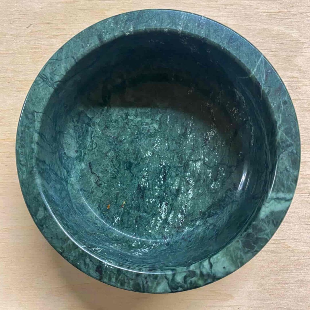 Marmeren drink -en voerbak - Green - S