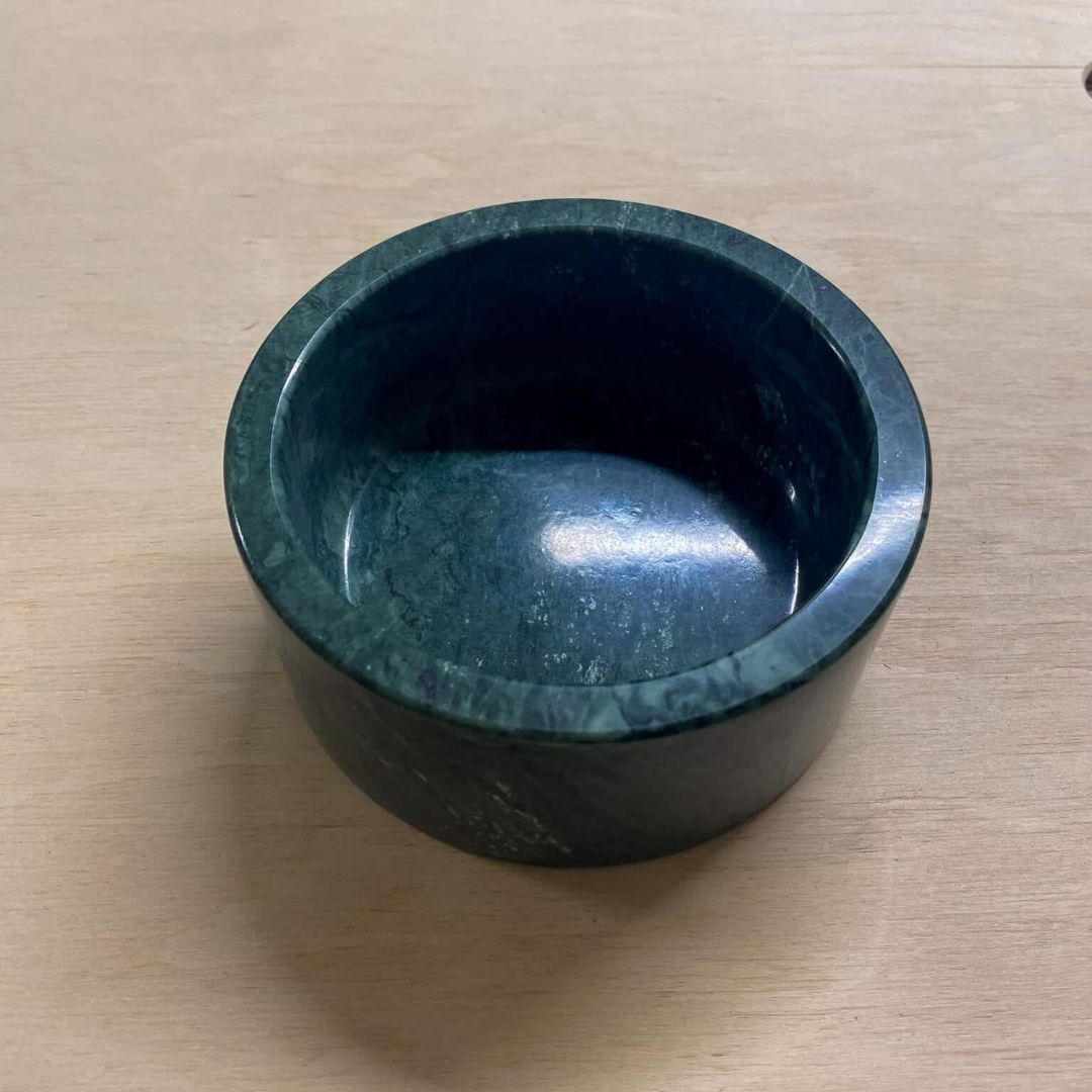 Marmeren drink -en voerbak - Green - S