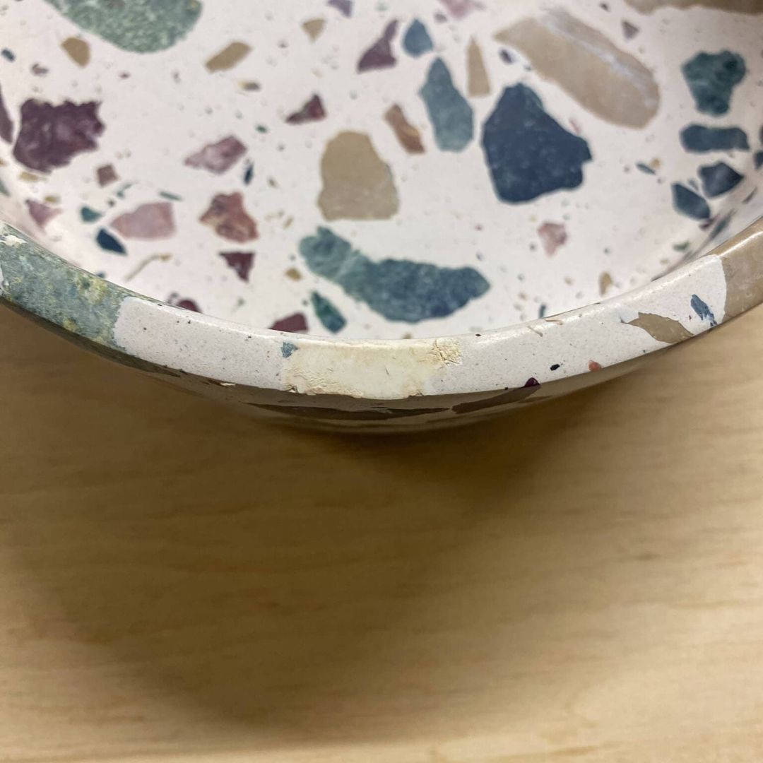 Terrazzo drink -en voerbak - Earth - L4