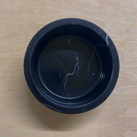 Marmeren drink -en voerbak - Black - S